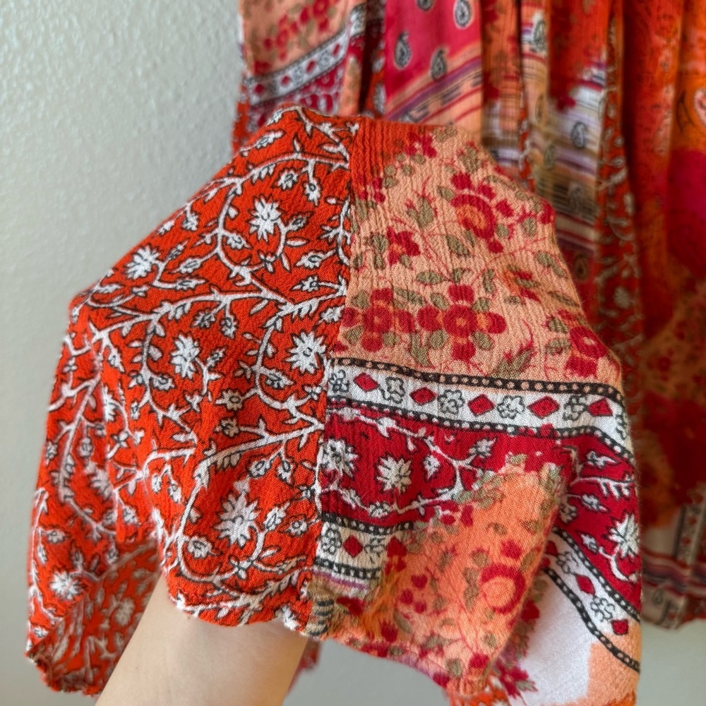 Bila Patchwork Dress Beaded Drawstring - image 6